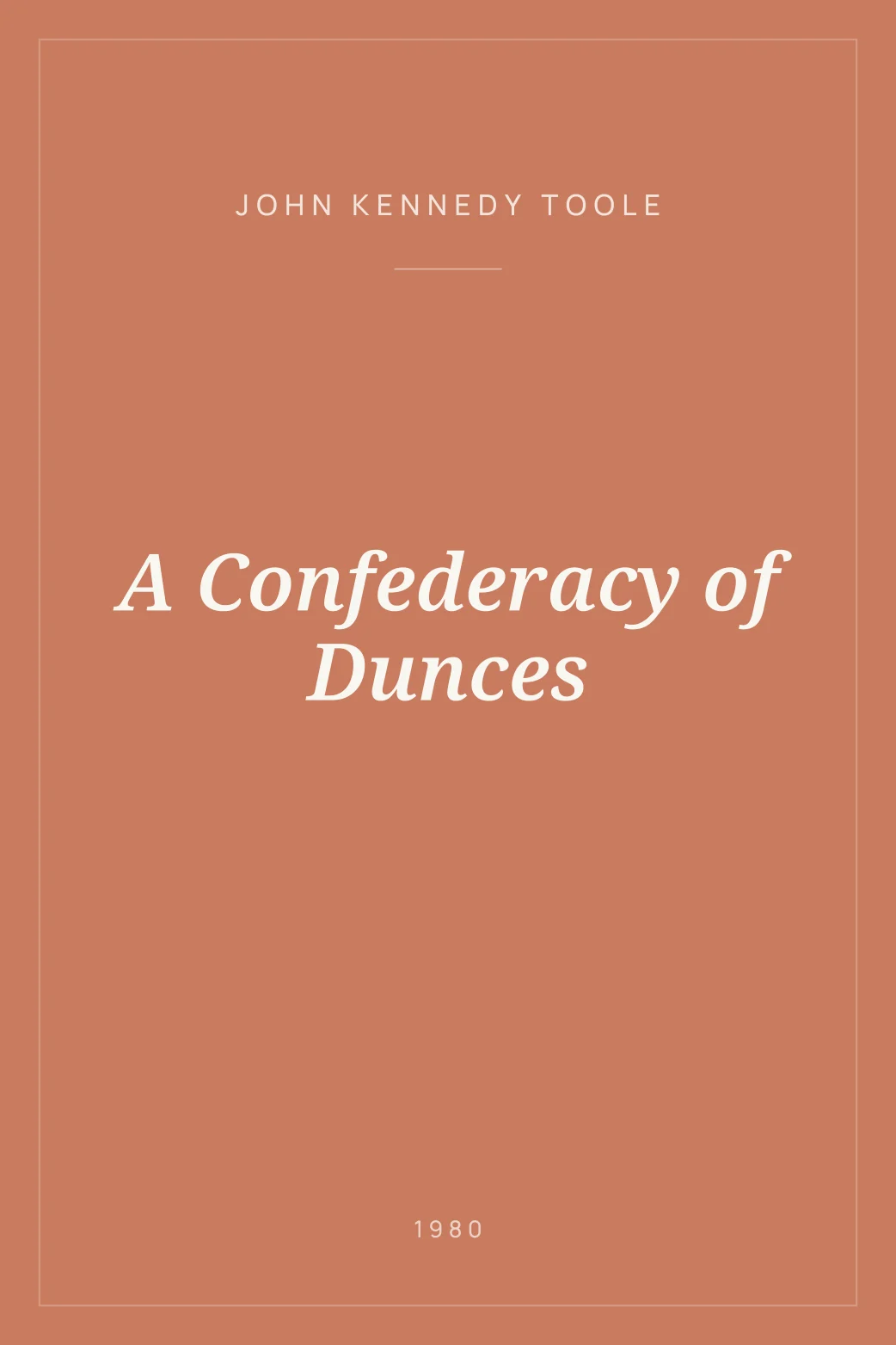 Portada de A Confederacy of Dunces