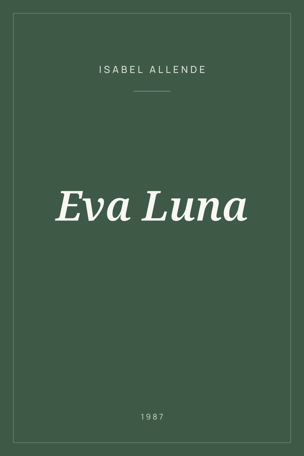 Portada de Eva Luna