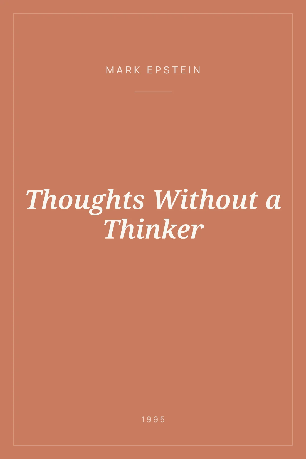 Portada de Thoughts Without a Thinker