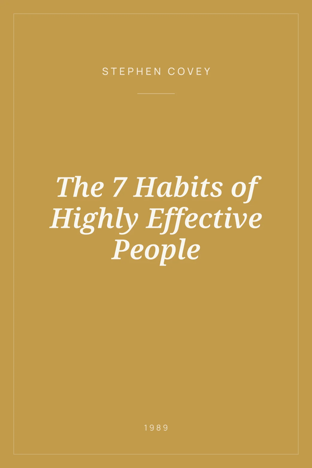 Portada de The 7 Habits of Highly Effective People