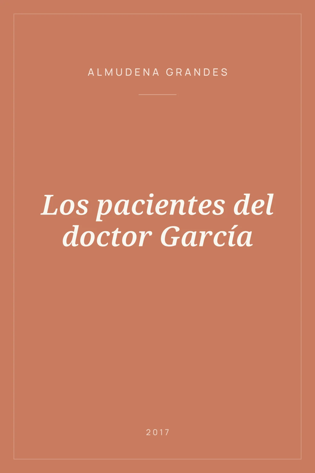 Portada de Los pacientes del doctor García
