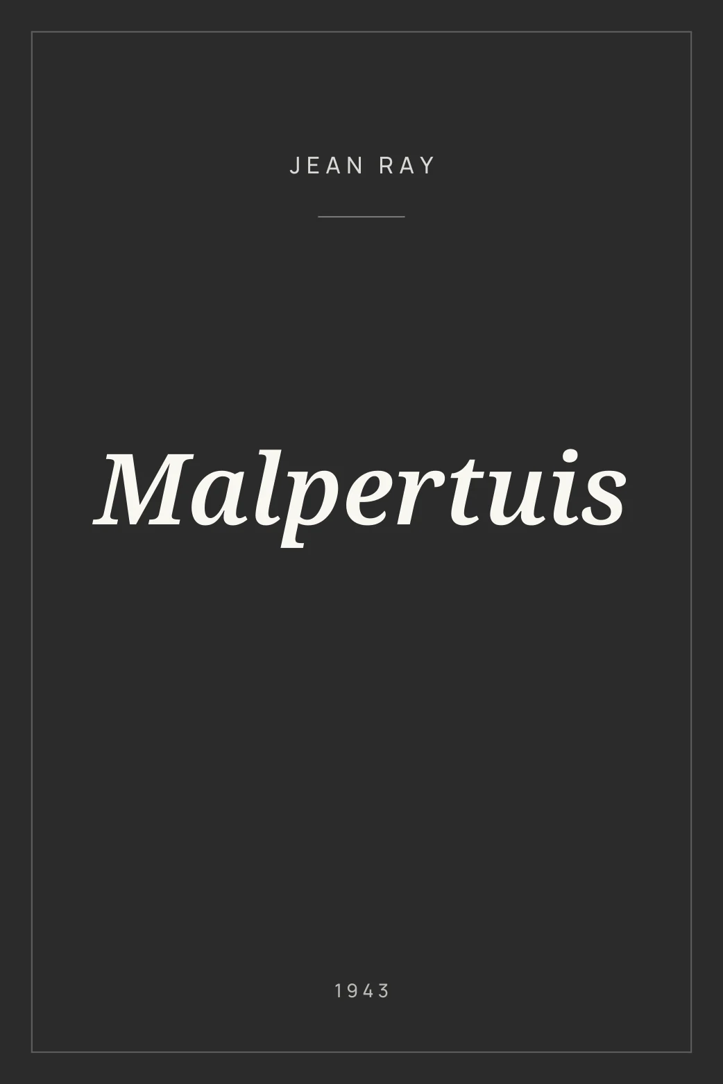 Portada de Malpertuis