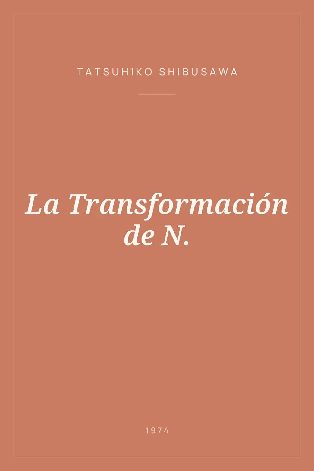 Portada de La Transformación de N.