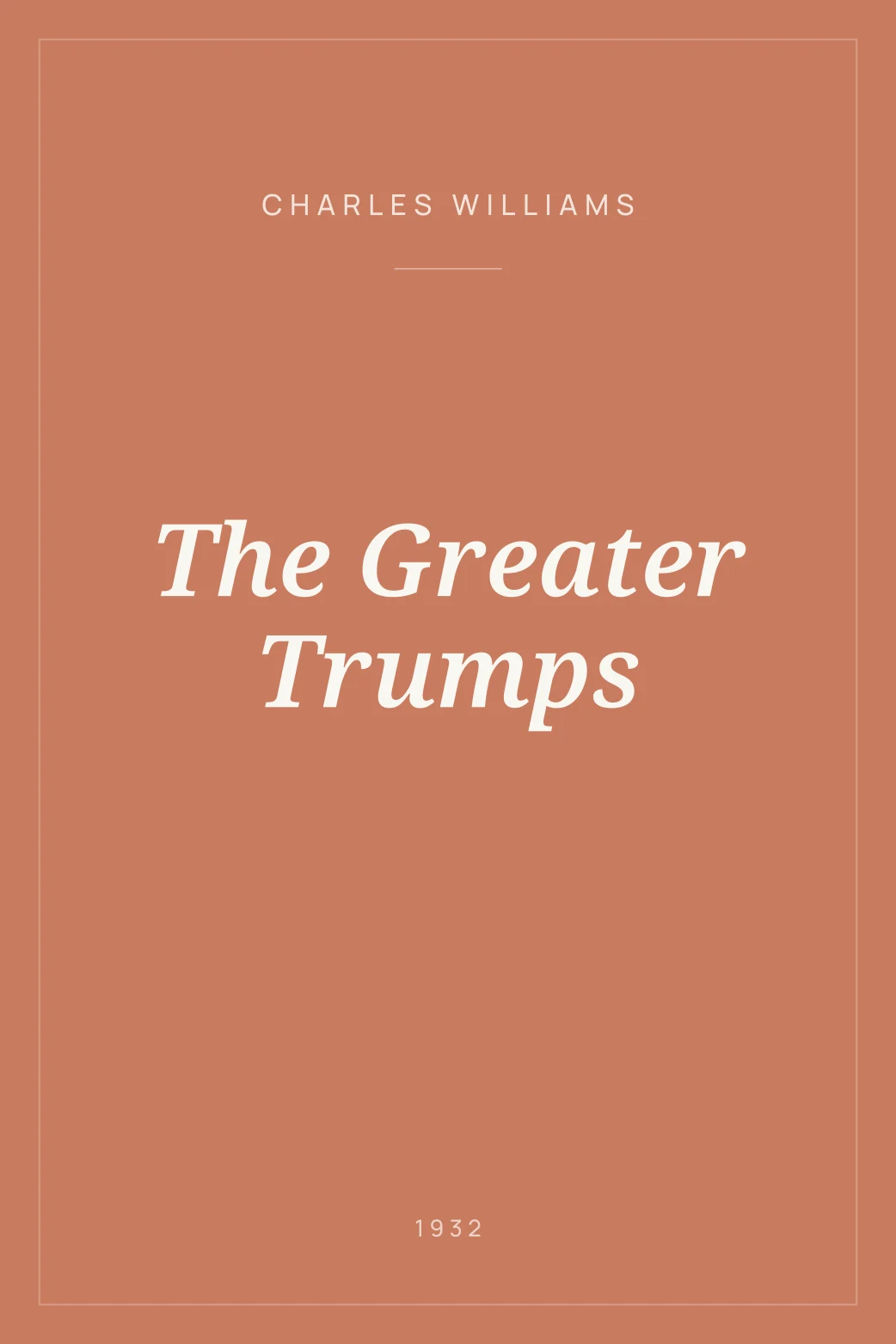 Portada de The Greater Trumps
