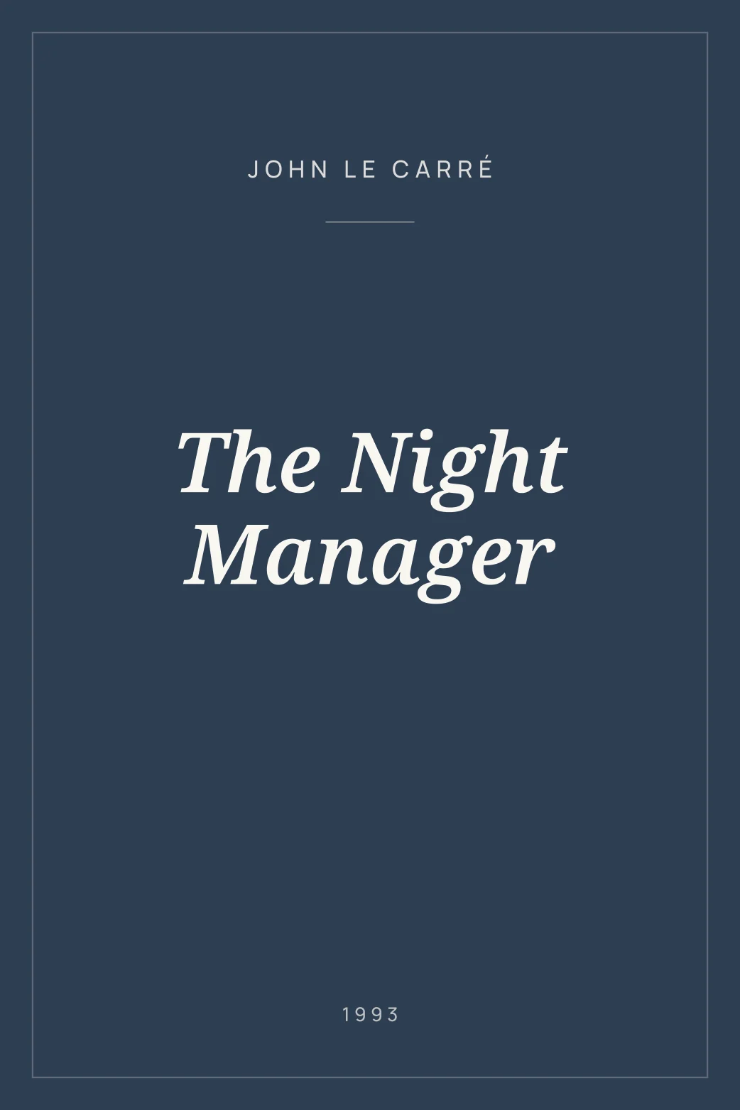 Portada de The Night Manager