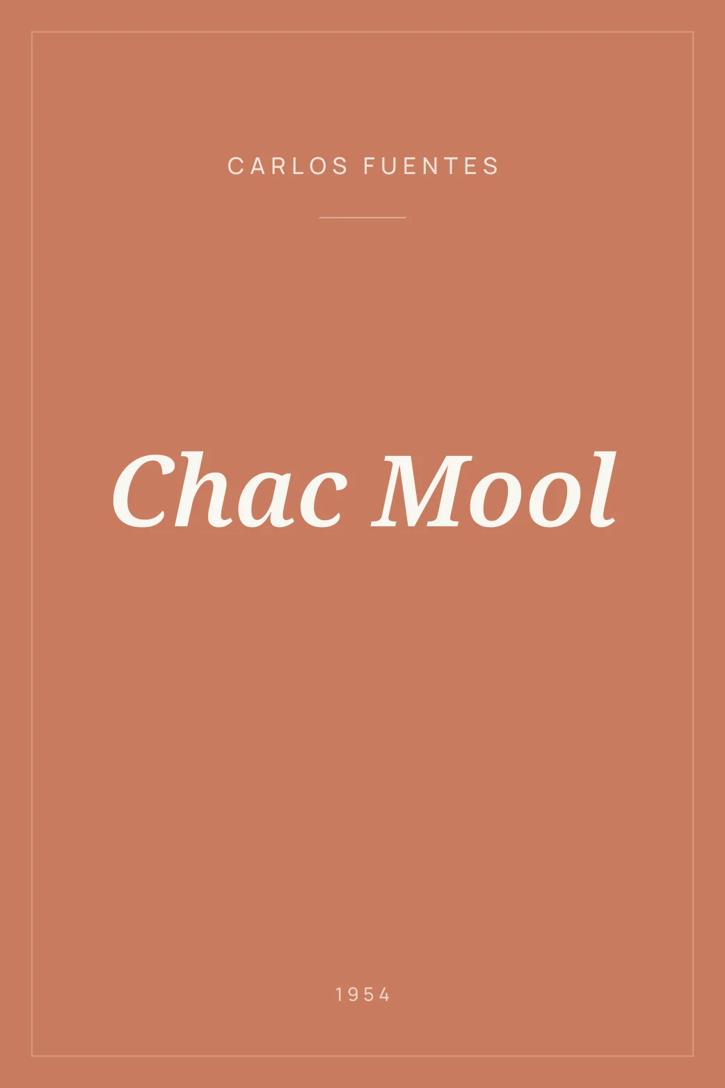 Portada de Chac Mool