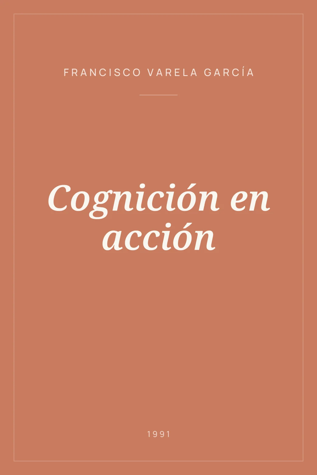 Portada de Cognición en acción