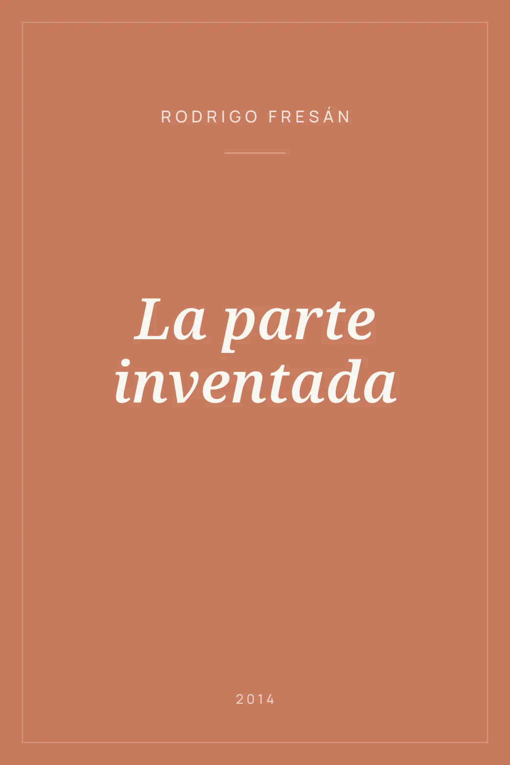 Portada de La parte inventada
