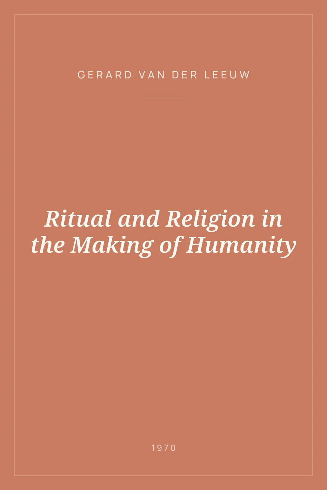 Portada de Ritual and Religion in the Making of Humanity