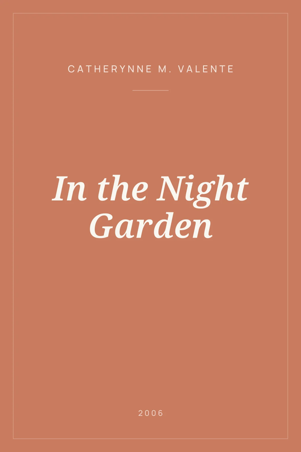 Portada de In the Night Garden