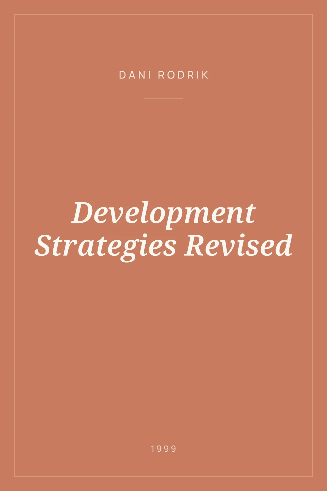 Portada de Development Strategies Revised