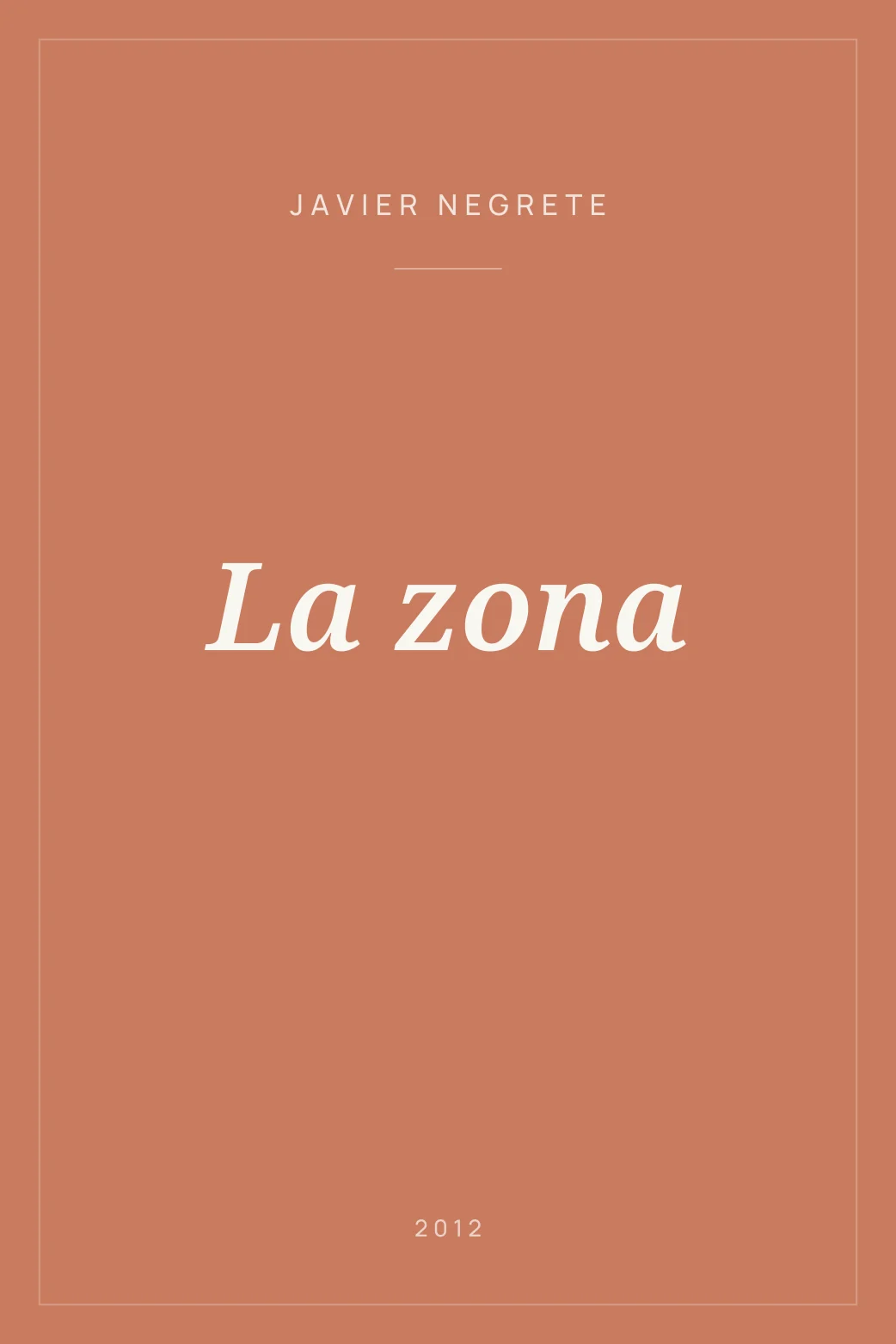 Portada de La zona