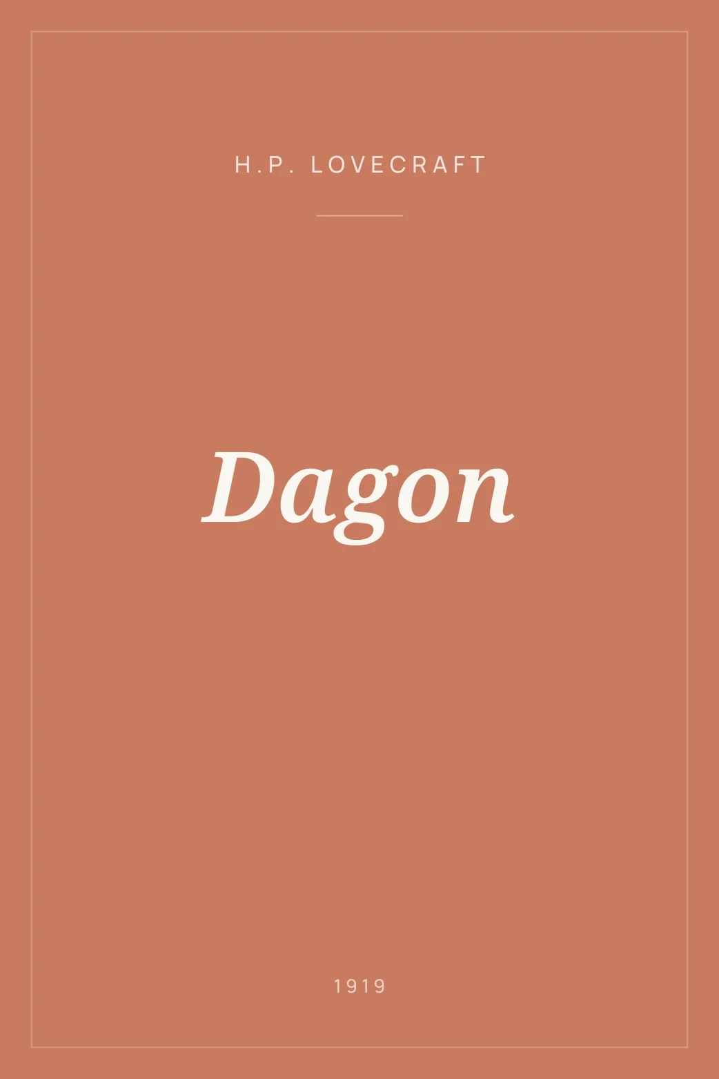 Portada de Dagon