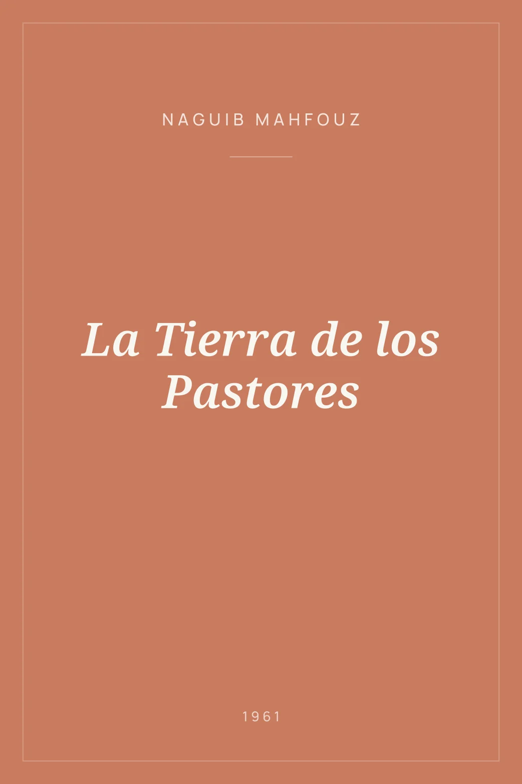 Portada de La Tierra de los Pastores