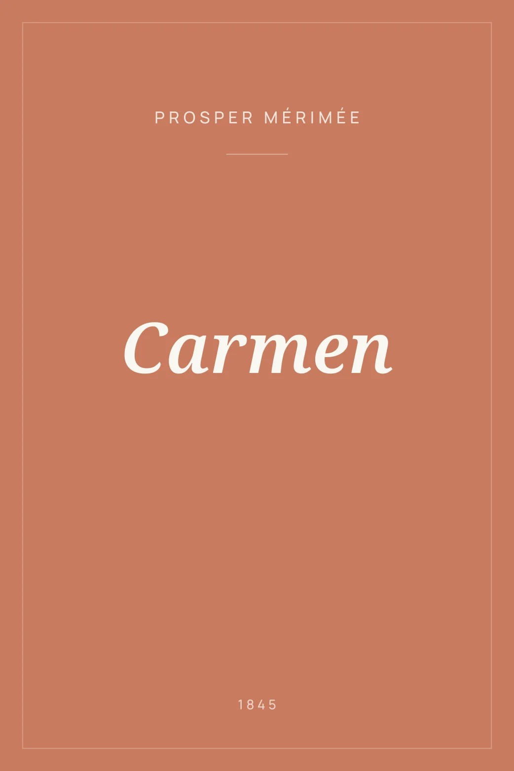 Portada de Carmen