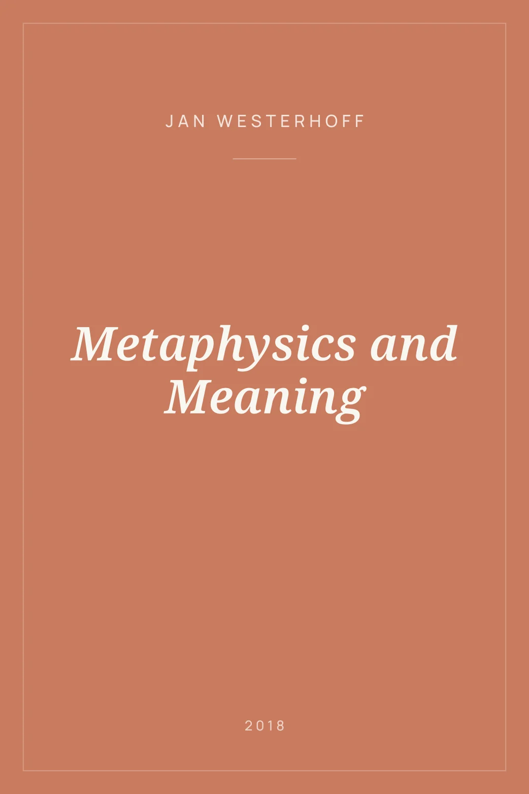 Portada de Metaphysics and Meaning