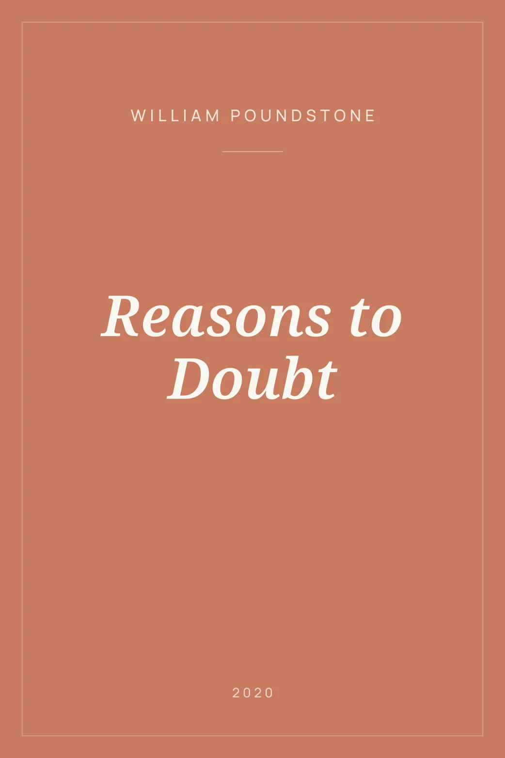 Portada de Reasons to Doubt