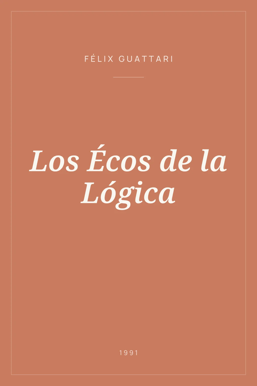 Portada de Los Écos de la Lógica