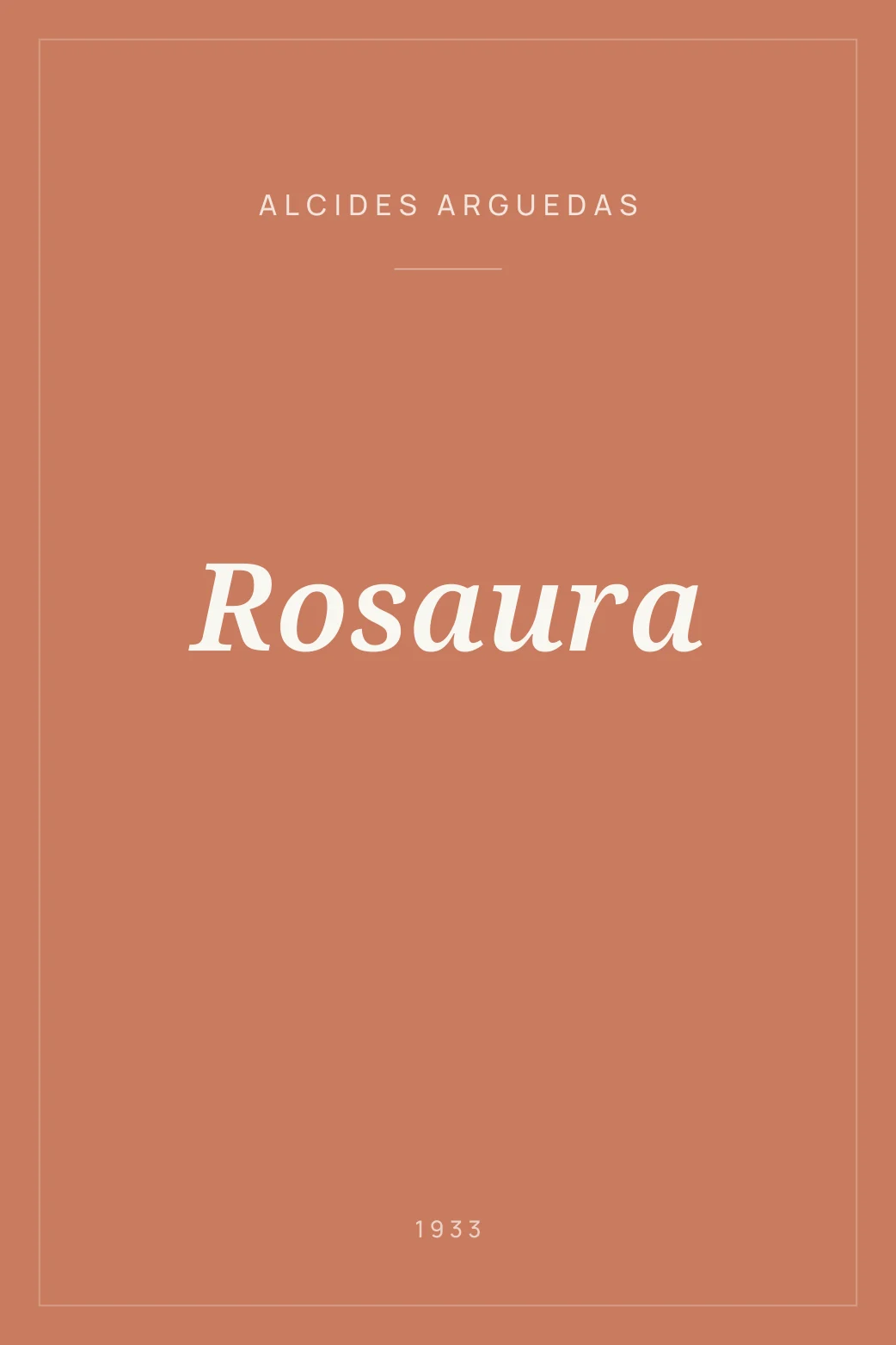 Portada de Rosaura