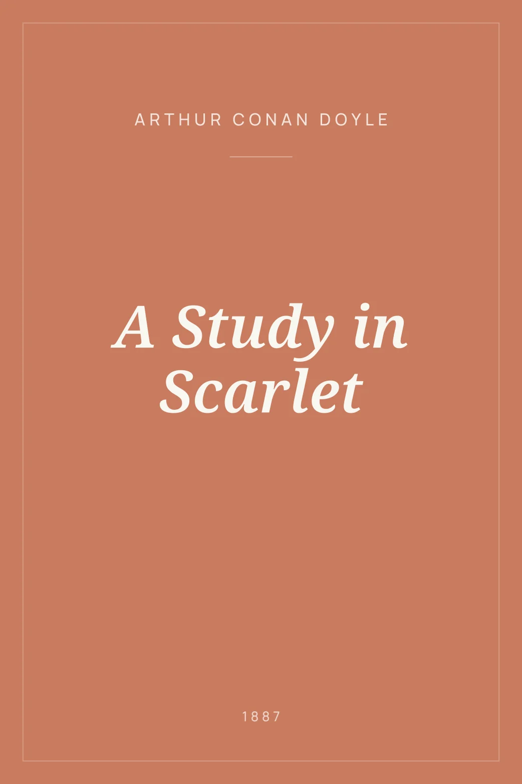 Portada de A Study in Scarlet