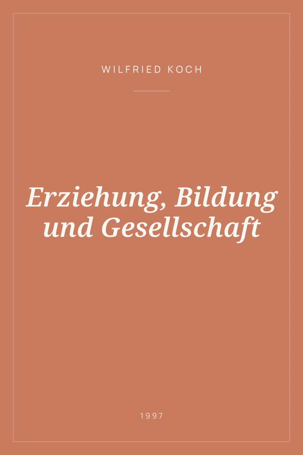 Portada de Erziehung, Bildung und Gesellschaft