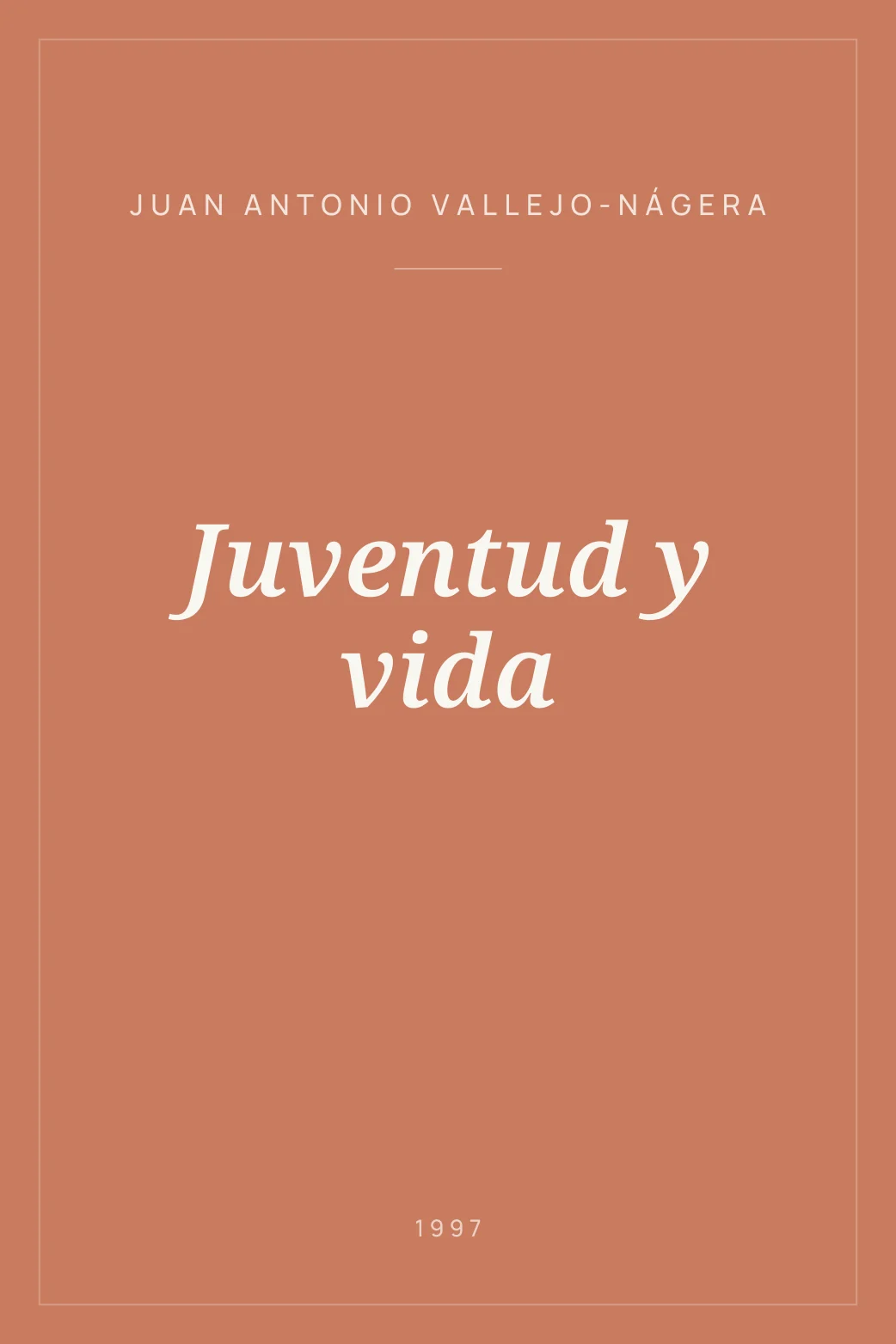 Portada de Juventud y vida