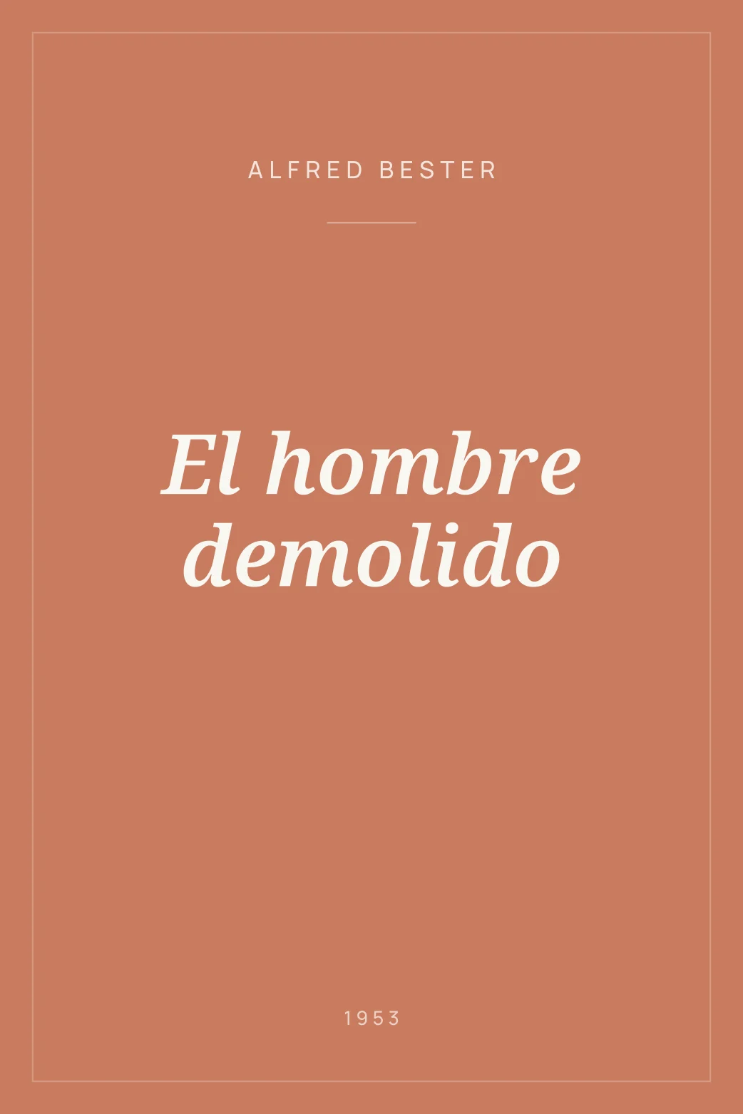 Portada de El hombre demolido
