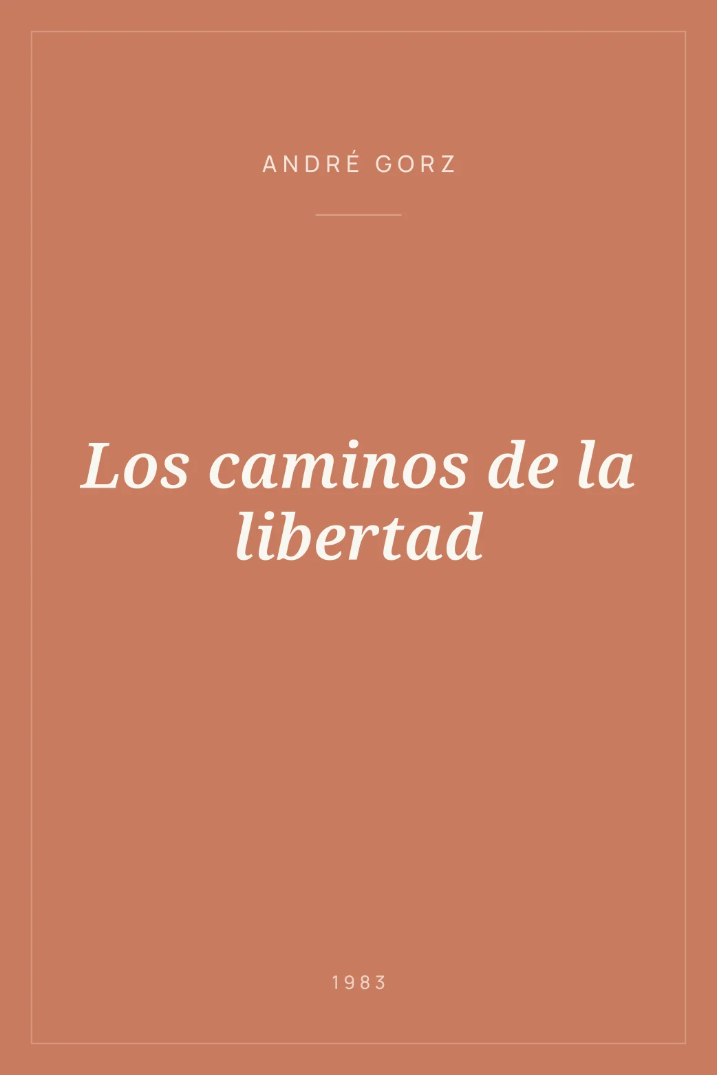 Portada de Los caminos de la libertad