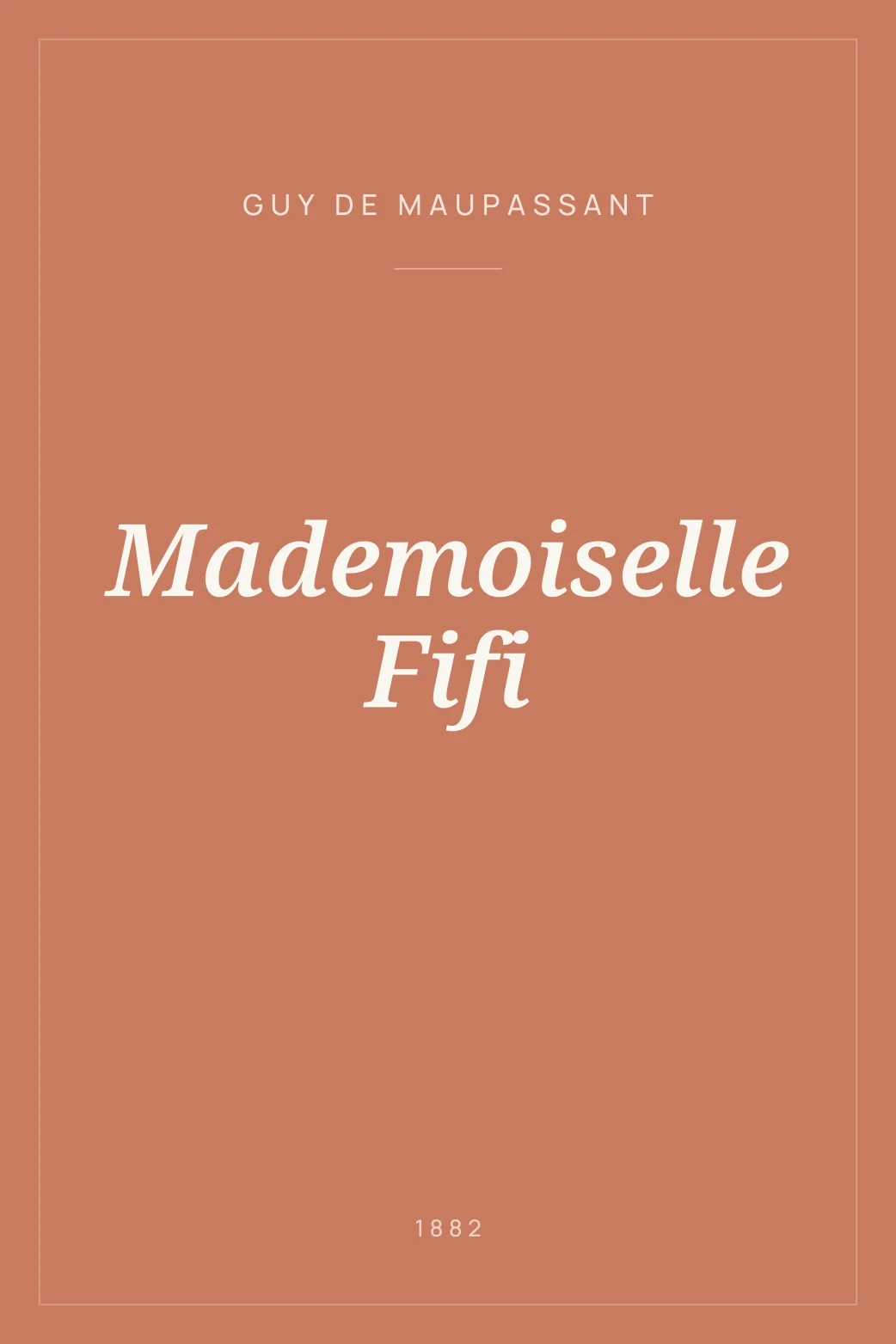 Portada de Mademoiselle Fifi