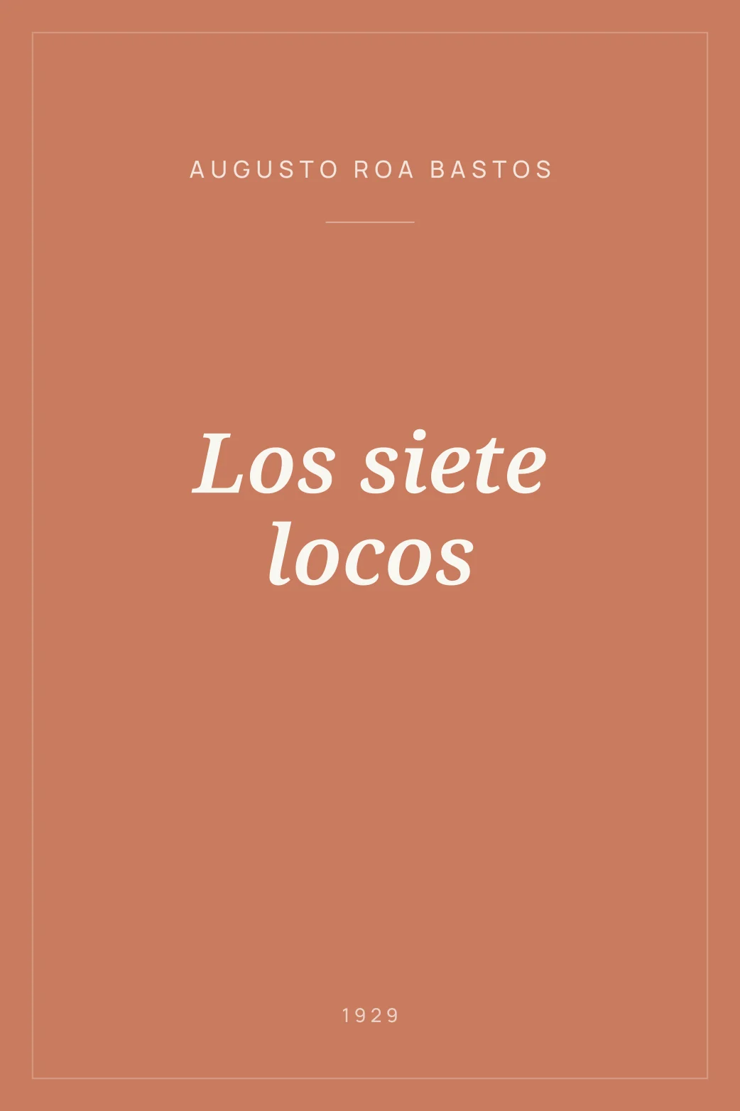 Portada de Los siete locos