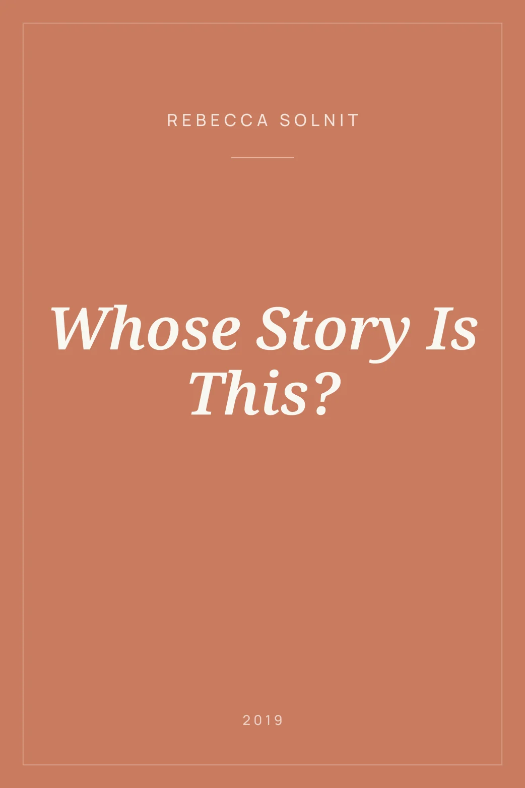 Portada de Whose Story Is This?