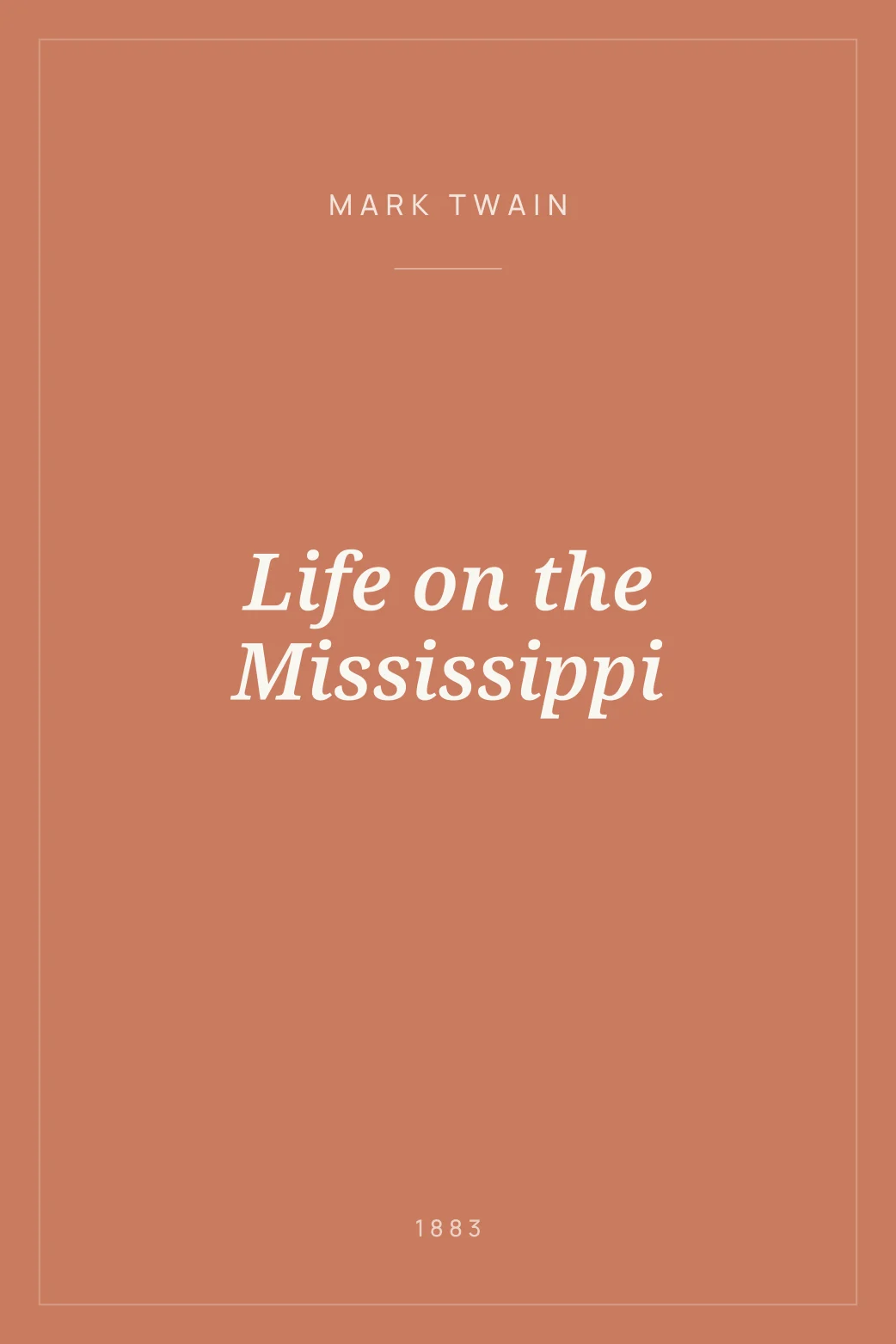 Portada de Life on the Mississippi