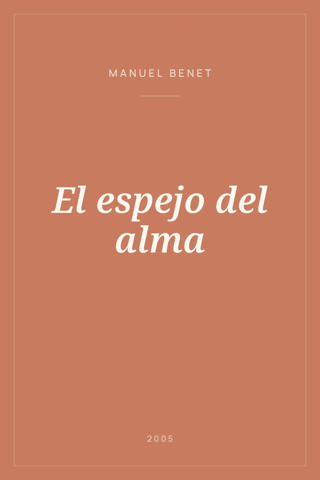 Portada de El espejo del alma