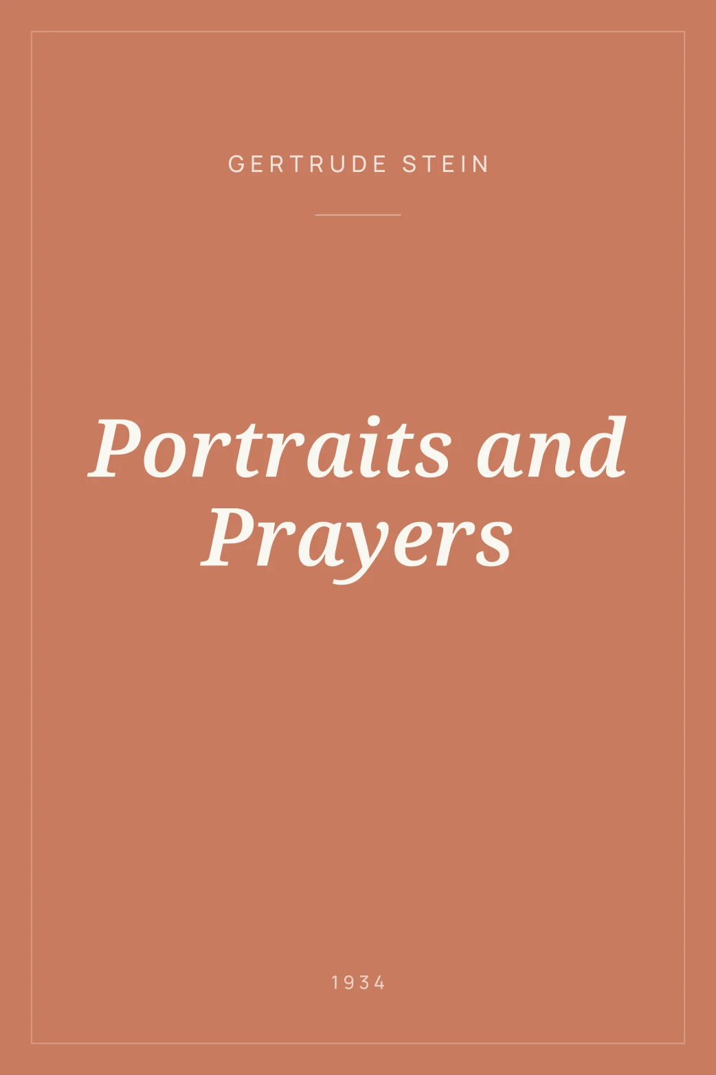 Portada de Portraits and Prayers