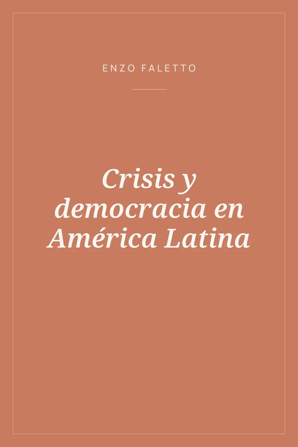 Portada de Crisis y democracia en América Latina