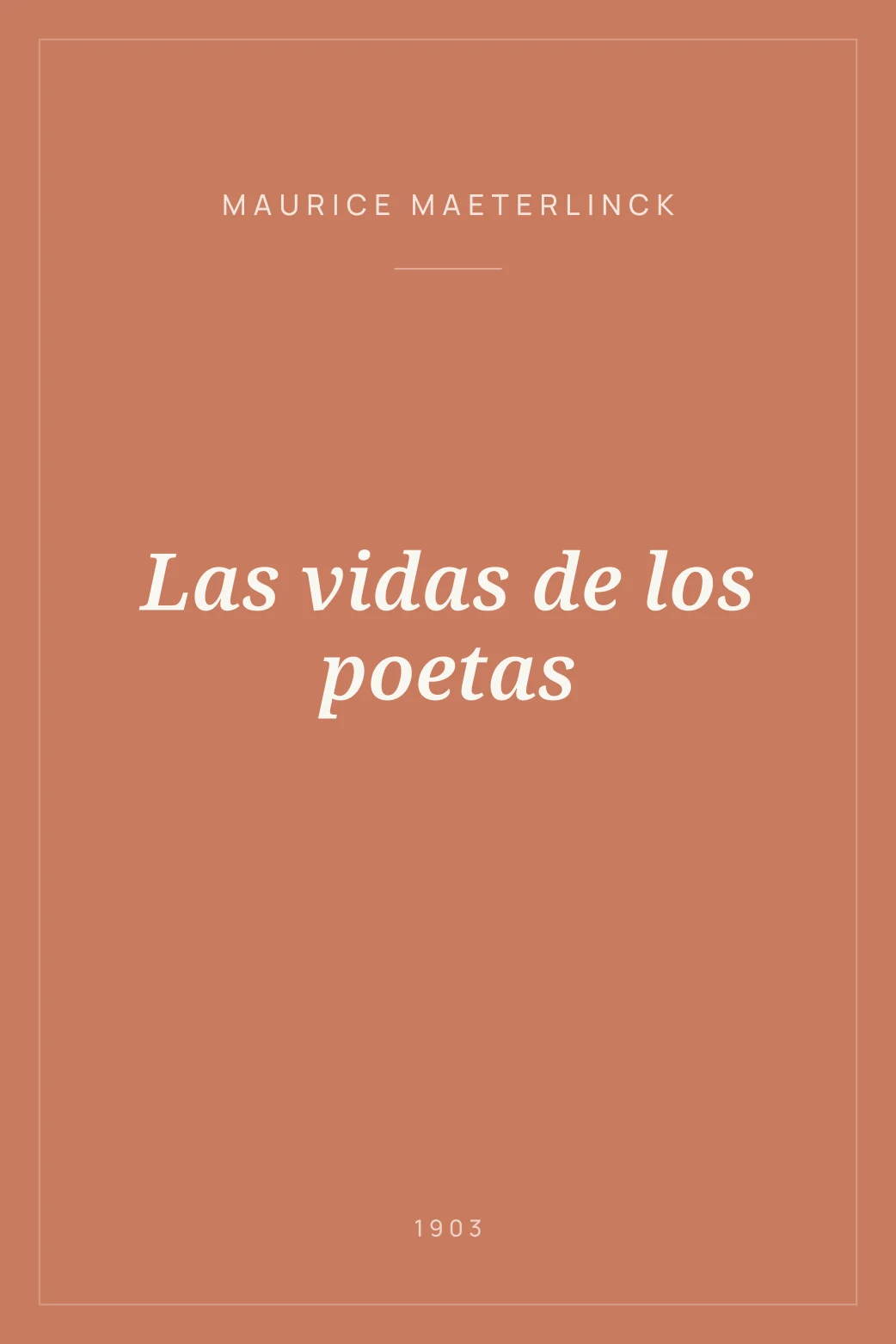 Portada de Las vidas de los poetas