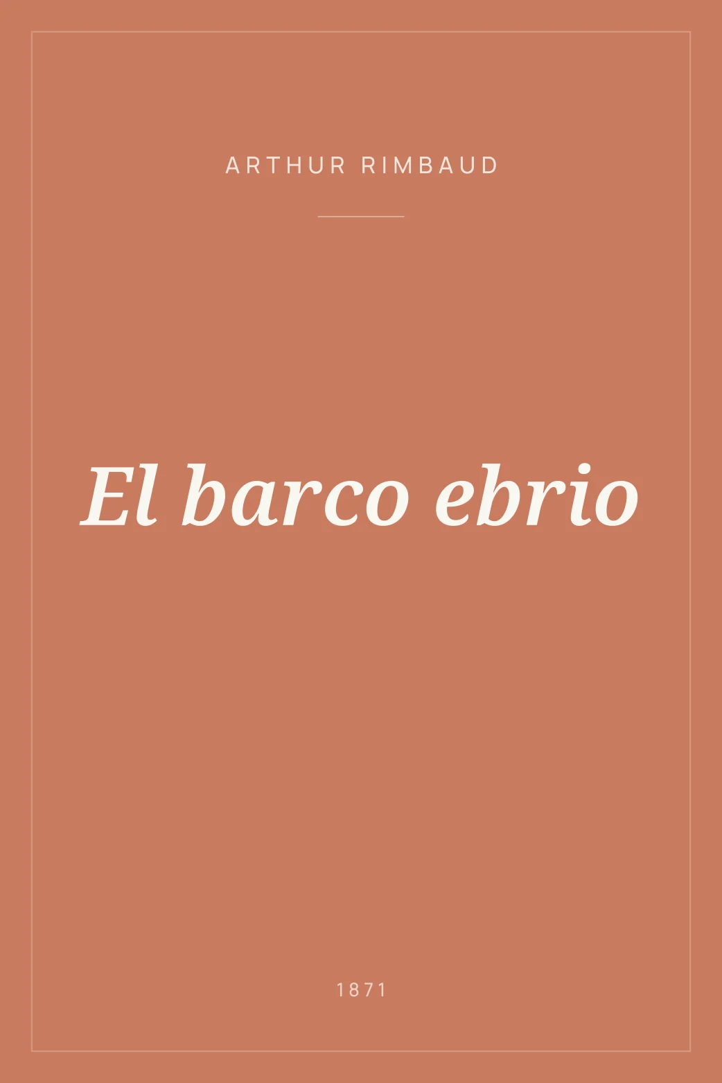 Portada de El barco ebrio