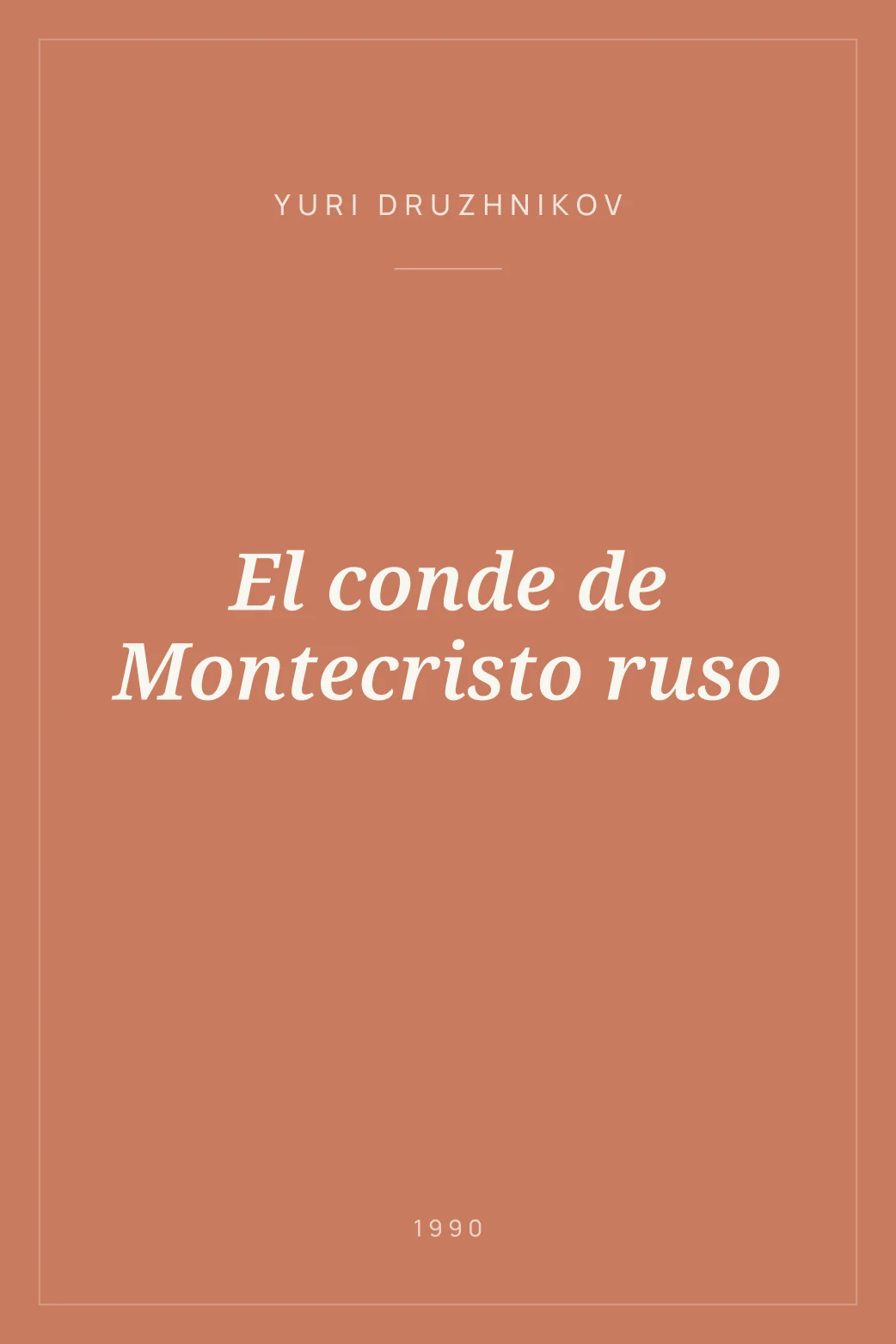 Portada de El conde de Montecristo ruso