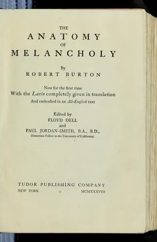 Portada de The Anatomy of Melancholy