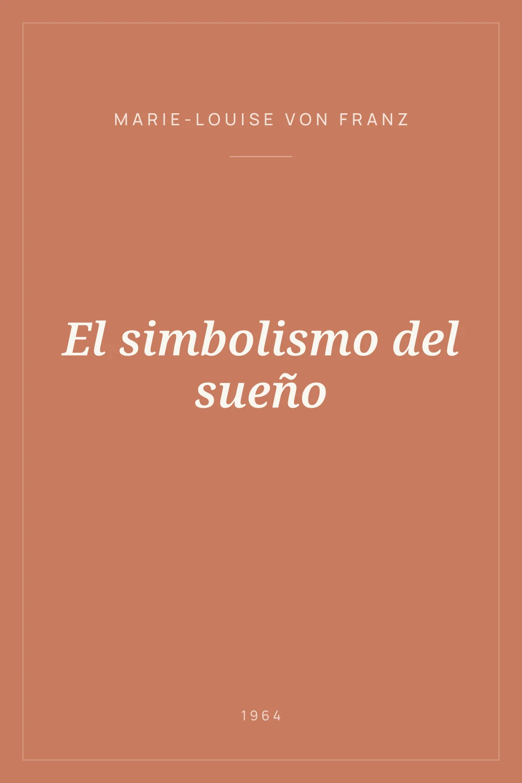 Portada de El simbolismo del sueño