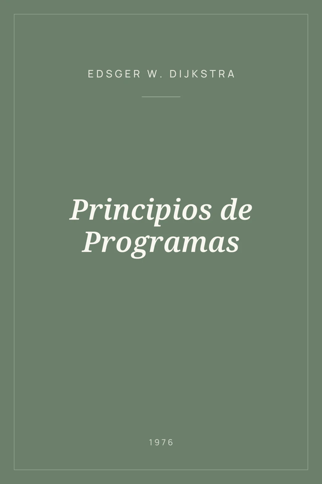 Portada de Principios de Programas