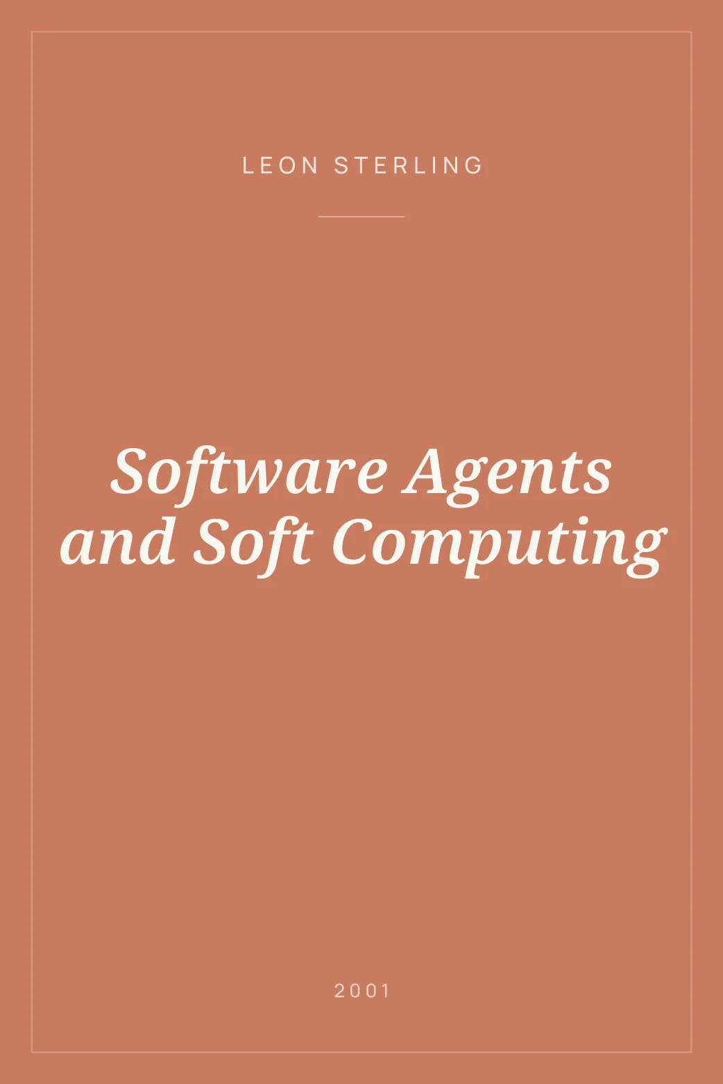 Portada de Software Agents and Soft Computing