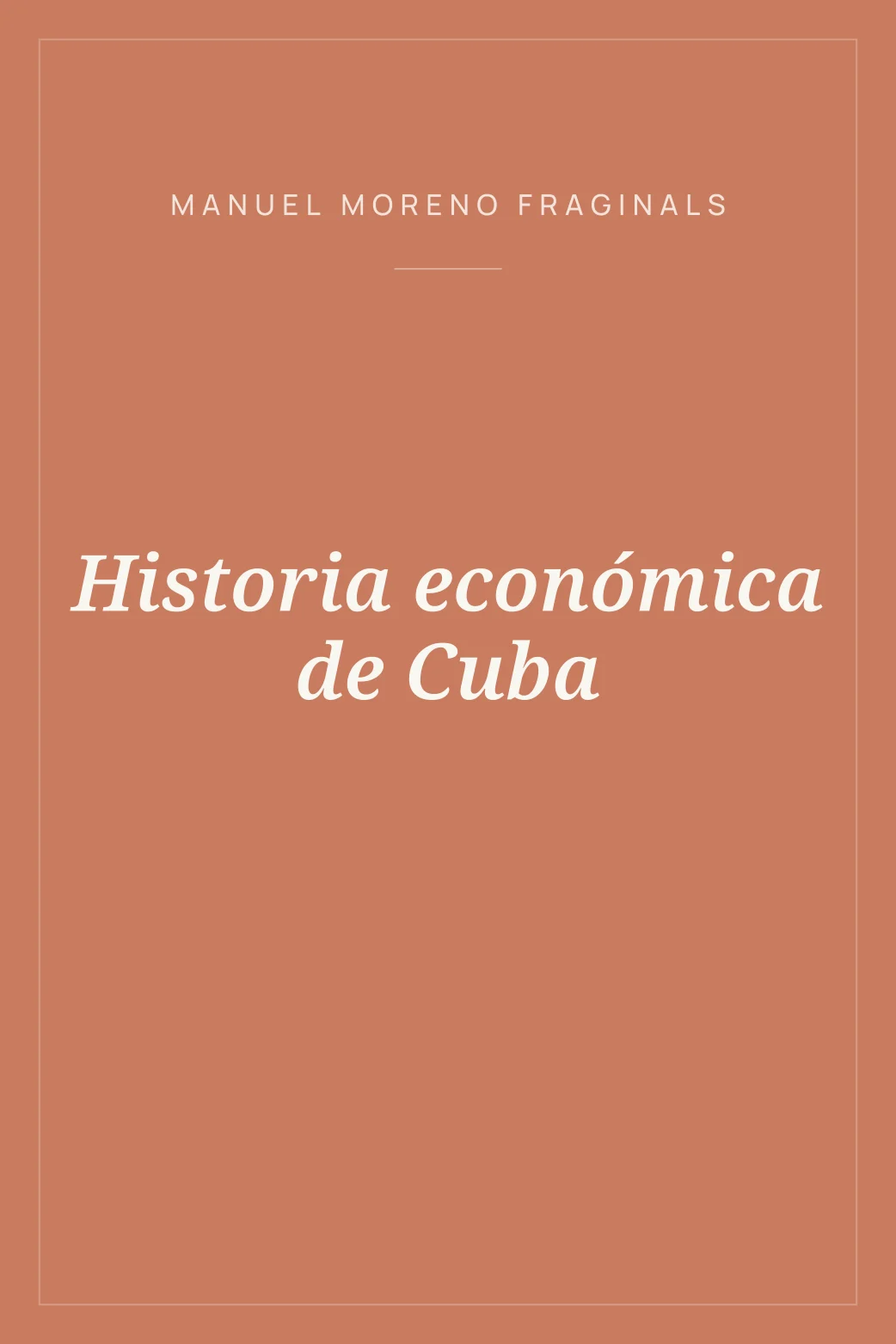 Portada de Historia económica de Cuba