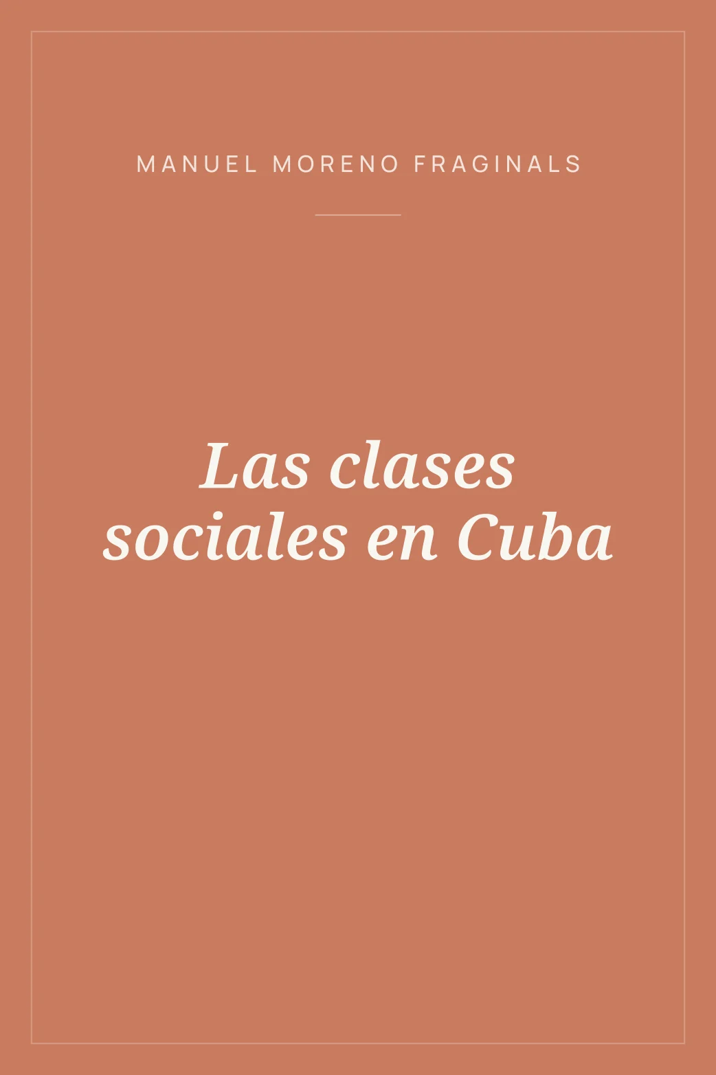 Portada de Las clases sociales en Cuba