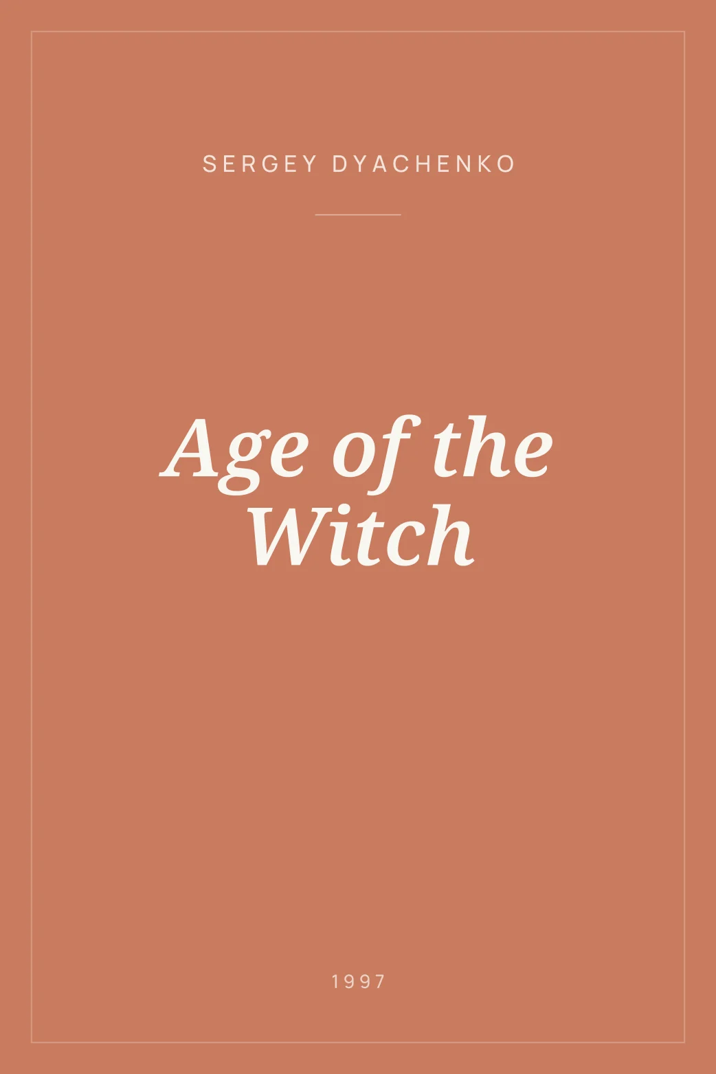 Portada de Age of the Witch