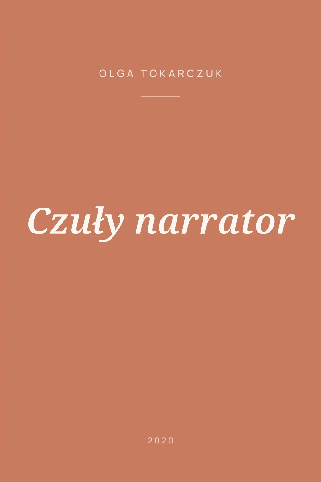 Portada de Czuły narrator