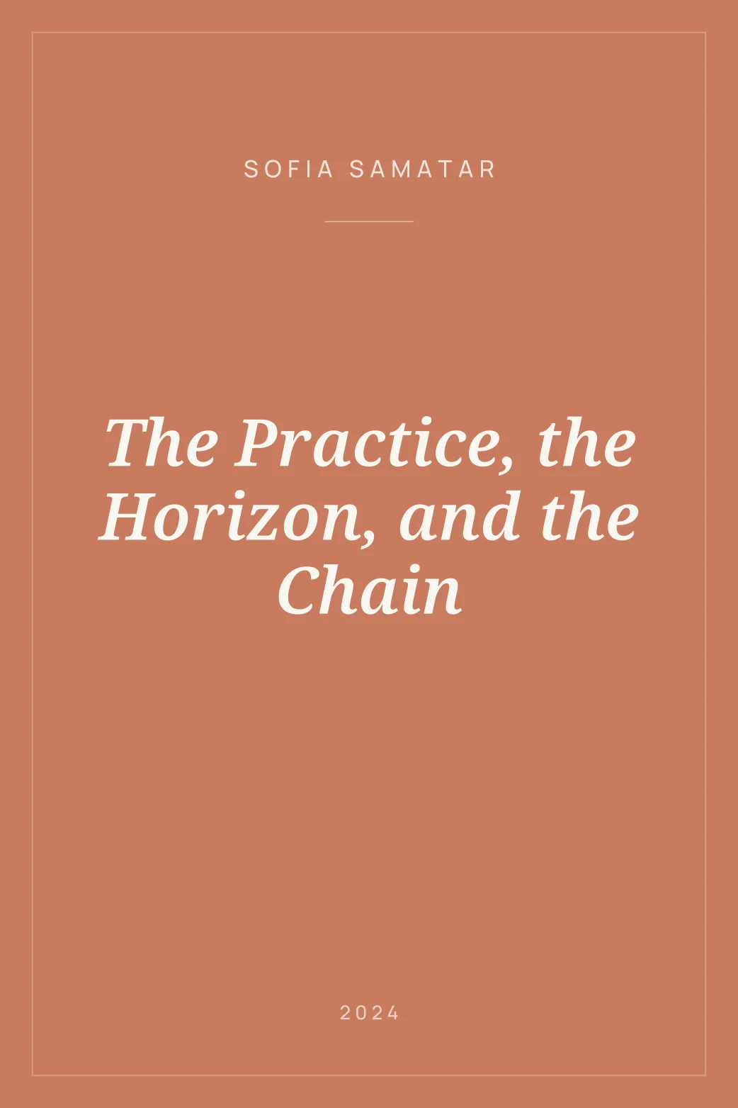 Portada de The Practice, the Horizon, and the Chain