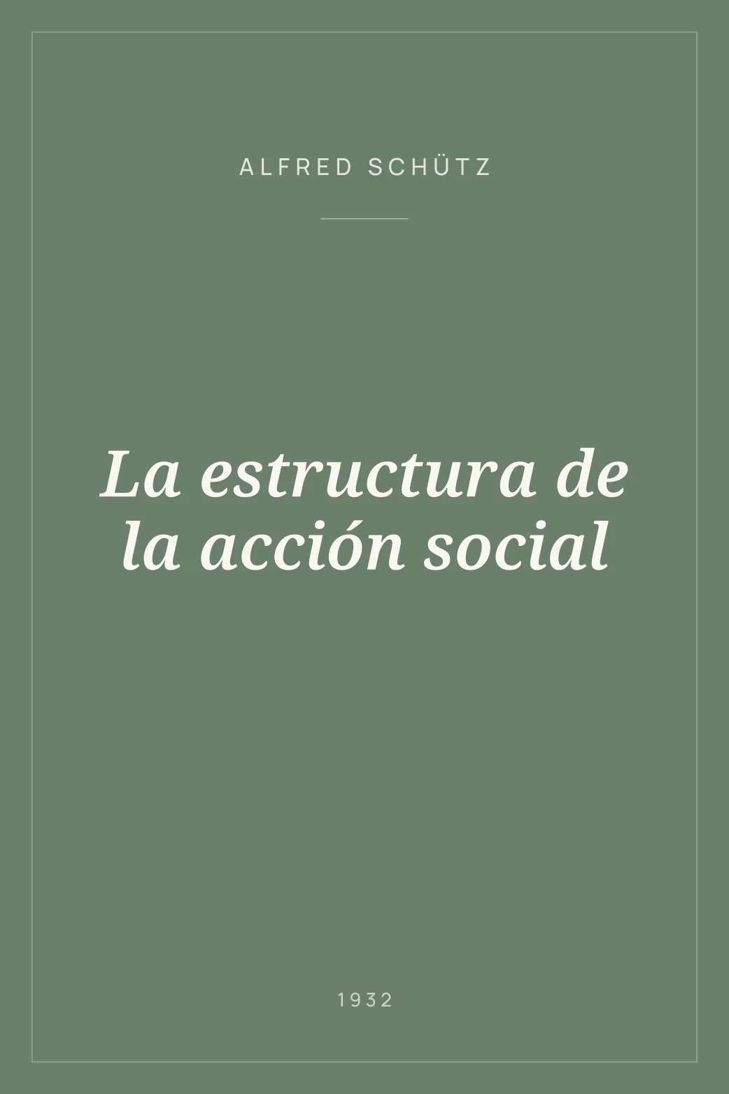 Portada de La estructura de la acción social