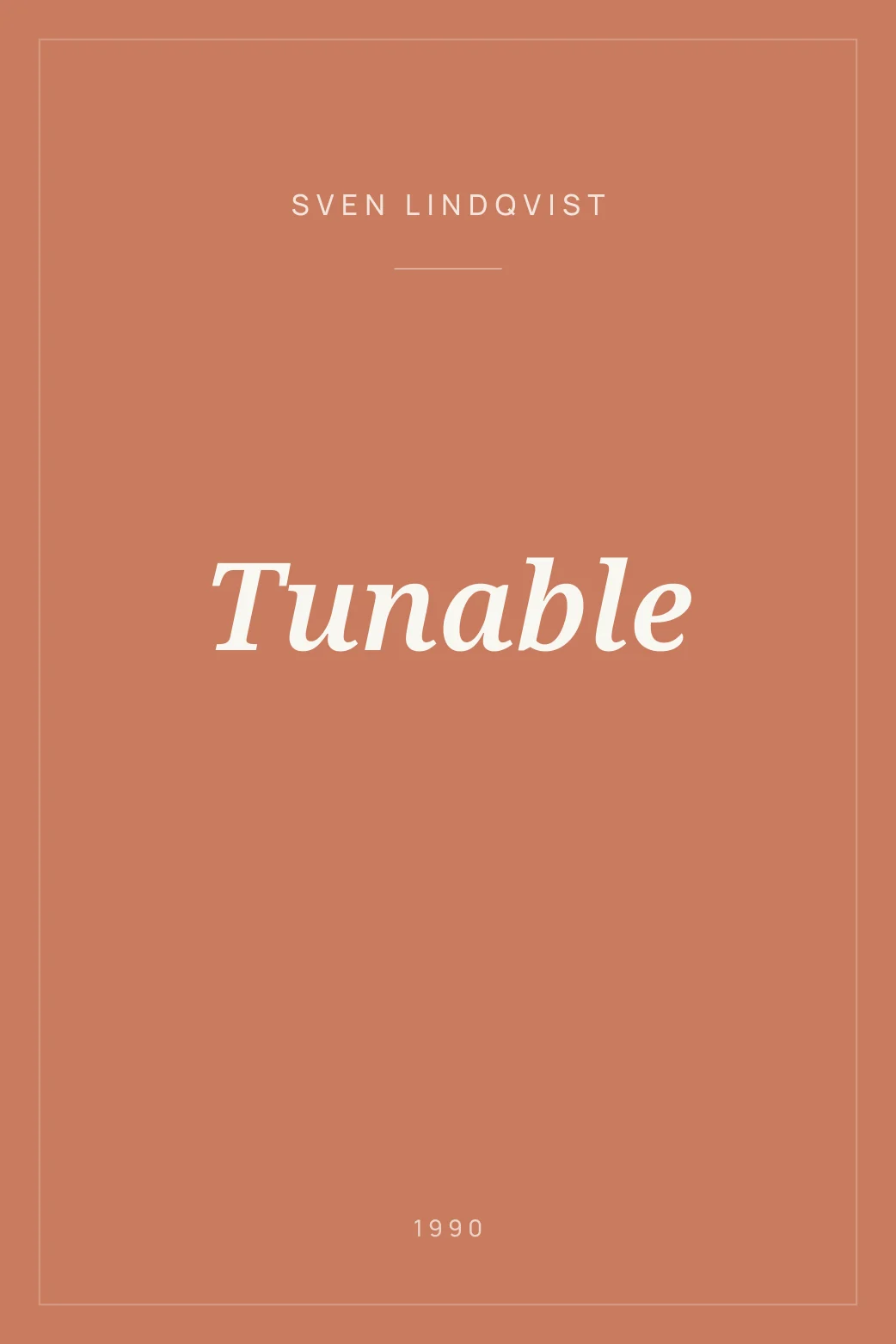 Portada de Tunable