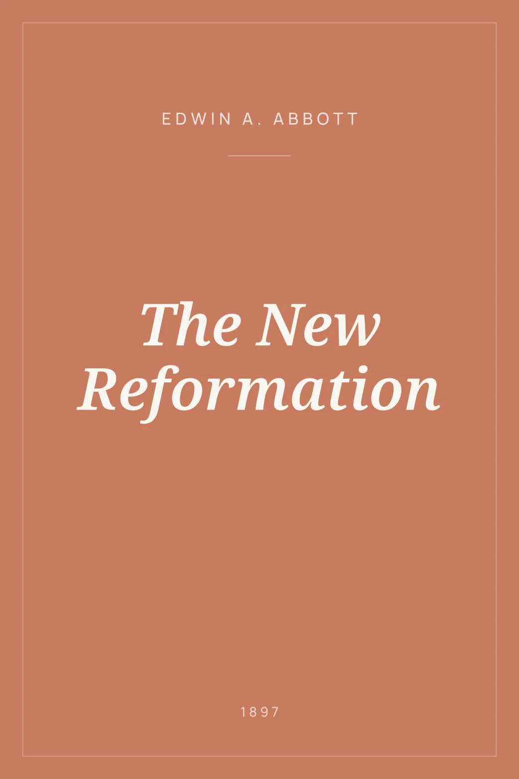 Portada de The New Reformation